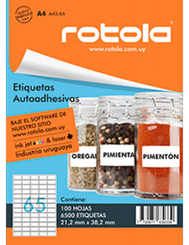ETIQUETA ROTOLA A41/65 X10